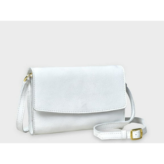 White Leather Shoulder Bag