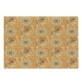 thumbnail image 1 of Tan and Brown Cutting Board, Ornamental Ottoman Garden Pattern with Tulips and Blossoming Flowers, Decorative Tempered Glass Cutting and Serving Board, Large Size, Orange Tan Brown, by Ambesonne, 1 of 1