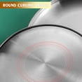 thumbnail image 5 of Reusable Round Stainless Steel Dinner Plate, Metal Serving Tray, Durable Camping Bakeware Platter for Salad, Desserts, Fruits, Barbecue Food, Outdoor Picnic Meals and Household Food Serving,10 Inch, 5 of 7
