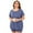 Blue, variant on FLMEI Women’s Short Sleeve Pajama Sets Plus Size Top with Shorts Soft Cute Lounge & Sleepwear L-5XL