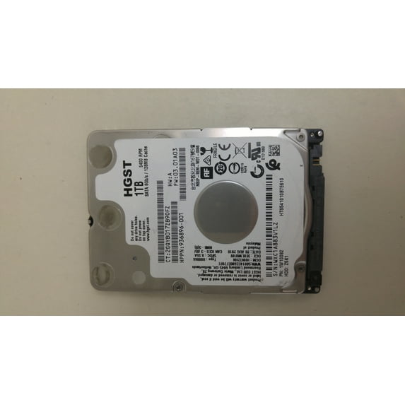 Pre-Owned HGST HTS541010B7E610 TravelStar Z5K1 1TB 2.5" SATA III Laptop Hard Drive (Good)
