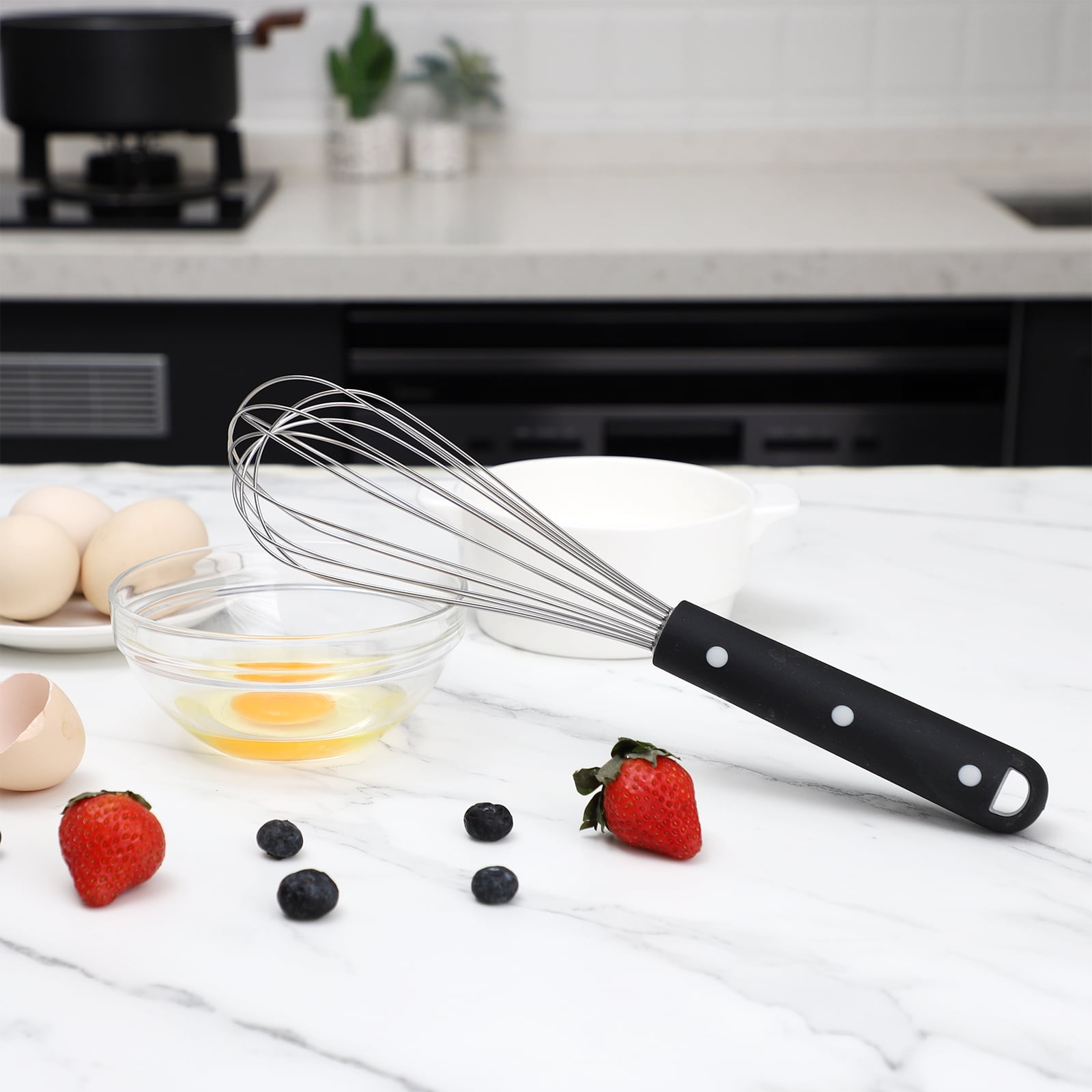 Craft Kitchen Balloon Whisk – Stainless Steel Wire Whisk for Mixing, Whipping, and Stirring