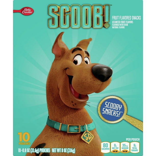 Scooby Doo Fruit Flavored Snacks, Gummy Treat Pouches, 8 oz, 10 ct