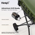 thumbnail image 6 of 2 Burner Propane Gas Grill with Dual Cooking Surfaces, Porcelain Grate & Extra Griddle, Push-Button Ignition, Foldable Portable BBQ with Wheels for Backyard Patio Camping, 6 of 9