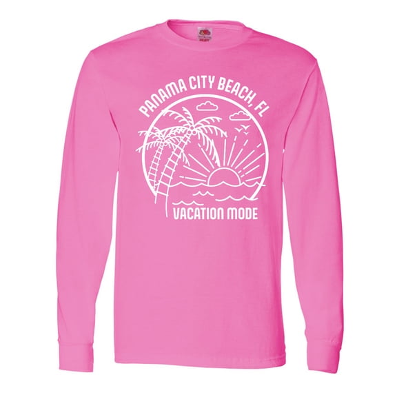 Inktastic Summer Vacation Mode Panama City Beach Florida Long Sleeve T-Shirt