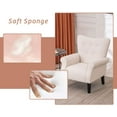 thumbnail image 3 of Hommow Mid Century Wingback Arm Chair,High Back Accent Chair,Beige, 3 of 7