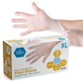 thumbnail image 1 of Guantes de examen de vinilo MED PRIDE talla XL, sin polvo ni látex, 100 unidades, 1 of 8