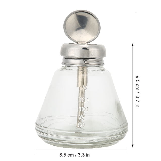 150ml Nail Art Pump Dispenser Transparent Liquid Container Pressing Bottle Split Bottles Refillable Container Accessories