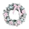 thumbnail image 3 of Corona navideña Corona para puerta de entrada Adorno para puerta de inauguración de la casa Guirnalda navideña Corona navideña para festival Chimenea 27cm x 27cm x 7cm, 3 of 8