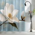 thumbnail image 2 of White Tulip Fabric Shower Curtain Watercolor Flower Washable Shower Curtains for Bathroom, Waterproof Bath Curtain with Hooks Home Decor 72x84in, 2 of 8