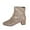 Gold, variant on XIMIN Women Glitter Sparkly Booties Chunky Heels Ankle Boot with Side Zipper Low Heel Casual Block Heeled Short Boots Non Slip Wedding Dress Boots