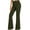 Army Green-11, variant on Women's Wide Leg Pants Elegant Suit Pants Fashion Flare Pants Formal Business Office Work Pants Casual Trousers