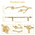 thumbnail image 2 of Threns Twig Drawer Pulls Decorative Flower Branch Shaped Dresser Knob Brass Branch Cabinet Handle for Dresser Closet Cupboard, 2 of 11