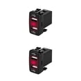 thumbnail image 2 of Scienceny de coche con reemplazo de adaptador de carga de coche LED dual USB para Corolla/Prado/Reiz, rojo, FTUX Type2 NO2 Scienceny CBP171705, 2 of 6