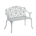 thumbnail image 2 of Plow & Hearth Grapevine Garden Bench in Powder-Coated Aluminum - White, 2 of 5