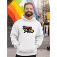 thumbnail image 2 of Happy Pride Bubblegum Banner Hoodie Men -Smartprints Designs, Male 4X-Large, 2 of 4