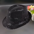 thumbnail image 2 of ManxiVoo Western Style Shining Sequin Dance Hat For Women Men Unisex Party Cowboy Costume Accessory, 2 of 5