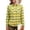 Light Yellow, variant on Women's Plaid Button Down Shirt with Long Sleeve, Womens Fleece Dressy Flannel Shirt with Pocket,Women's Plus Green,Size L