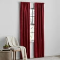 thumbnail image 2 of Mainstays Shimmer Rod Pocket 99% Blackout Curtains, Set of 2, Luscious Merlot, 37" W x 84" L, 2 of 5