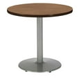 thumbnail image 2 of KFI Studios Mode 2.5' Round Dining Table, River Cherry, Silver Base, 2 of 3