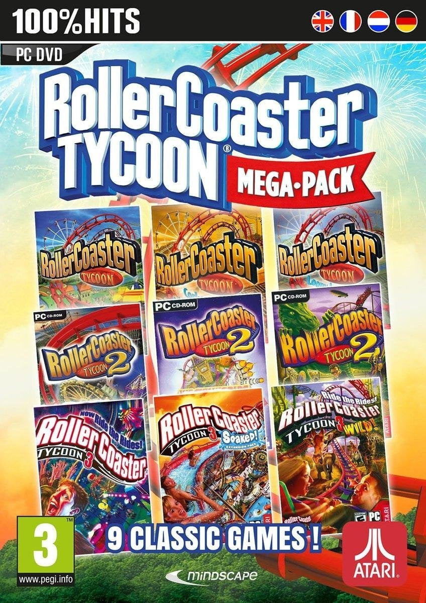 Atari Rollercoaster Tycoon Mega Pack 9 Pc Games Walmart Com