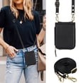 thumbnail image 6 of Dteck Crossbody Wallet Case for Samsung Galaxy Z Flip 6, Zipper Pocket Case with Card Holder, PU Leather RFID Blocking Protective Cover Case with Kickstand Detachable Wrist Strap Lanyard,Black, 6 of 8