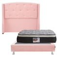 thumbnail image 1 of Colchón Matrimonial Spring Air Omega + Box Base Cama + Cabecera Zefyr Rosa, 1 of 8