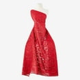 thumbnail image 2 of Zelouf Alilana Floral Corded Lace  , Sewing, DIY, Crafts Fabric by the Yard, Arresting Red, 5 Yard, 2 of 2