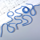 thumbnail image 2 of Regla curva en forma de serpiente, regla suave con diseño de dibujo de serpiente de 30 cm y 50 cm, regla de dibujo arquitectónico de dibujos animados, 2 of 3
