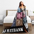 thumbnail image 5 of Jj Star Maybank Throw Blanket Ultra Soft Lightweight Throws Flannel Warm Blanket for Couch Bed All Seasons 40"X30", 5 of 5