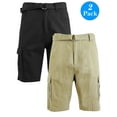 thumbnail image 5 of Men's Belted Cotton Cargo Shorts (2-Pack), 5 of 11