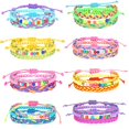 thumbnail image 1 of Pulseras Friendship Sureio, 24 unidades, coloridas, paracord para niñas, 1 of 6