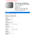 thumbnail image 2 of Door Mirror Glass - Compatible with 1992 - 1999 Chevy C1500 Suburban 1993 1994 1995 1996 1997 1998, 2 of 2