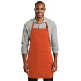 thumbnail image 5 of Port Authority Adult Male Men Plain Sleeveless Apron Orange One Size Fits All, 5 of 14