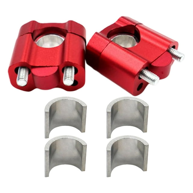 Elevadores de manillar genéricos para motocicleta, repuestos, abrazaderas ergonómicas premium para manillar, accesorios para bricolaje, adaptador de Rojo