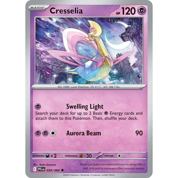 Pokemon Phantasmal Flames Uncommon Cresselia #39