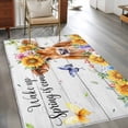 thumbnail image 3 of Spring Cow Kitchen Runner Rug 2.7x5 Washable Runners for Hallway Non Slip Summer Sunflower Botanical Vintage Large Area Rug Indoor Floor Carpet for Bathroom Laundry Entryway Bedroom Living Room, 3 of 8