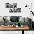 thumbnail image 7 of 6 Pack Farmhouse Highland Cow Animal Unframed Waterproof Canvas Wall Art Decor 8" x 10" Black and White Modern Western Rustic Canvas Wall Poster, 7 of 7