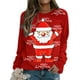 thumbnail image 4 of Sudadera con capucha Gibobby, jersey de Manga larga, estampado de Navidad para Mujer (Blanco, L), 4 of 5
