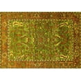thumbnail image 1 of Ahgly Company Machine Washable Indoor Rectangle Animal Yellow Traditional Area Rugs, 2' x 5', 1 of 4