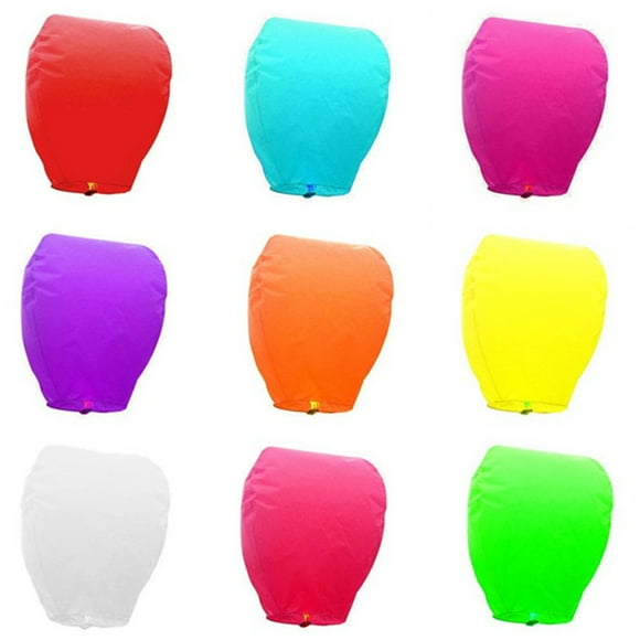Flying Chinese Paper Sky Lanterns with Candle for Parties Memorials Wedding Lamps Flying Wishing Lantern Lamp,LED Lights,Led Light Strips,Led Strip Lights