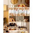 thumbnail image 3 of Valances for Windows Thanksgiving Pumpkins and Flowers Rod Pocket Cafe Window Treatments Valance Curtains for Kitchen Bathroom Laundry Basement Windows 54"x18", 3 of 6