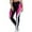 Hot Pink, variant on Yoga Pants Women Mixed Color Printed Stretch Dance Pants High Waist Leggings Athletic Gym Workout Pants Red