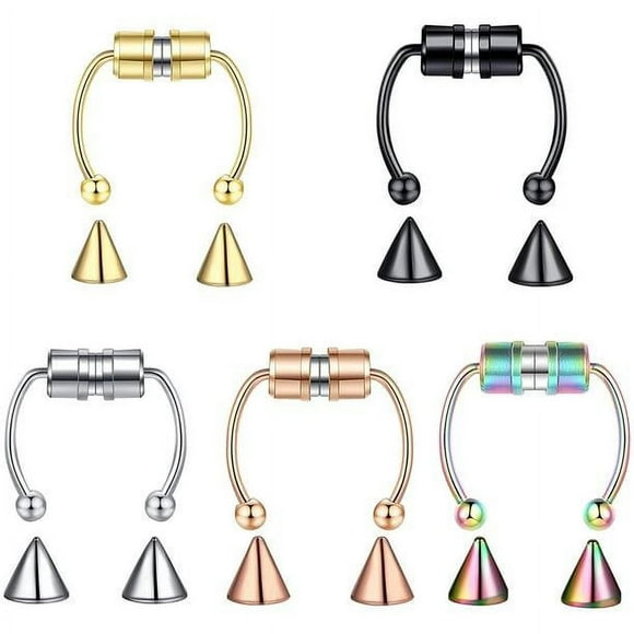 Horseshoe Magnetic Septum Nose Ring Fake Nose Ring Hoop Nose Cuff Non Piercing