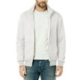 thumbnail image 5 of Coorders George Men Fleece Full Zip Sweatshirt Jackets, Mens and Big Mens Long Sleeve Lightweight Sweatshirt ,Big and Tall White,Size L, 5 of 9