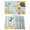 Light Blue, variant on Forsythia Flowers Placemats Set of 6, Spring Yellow Floral Hummingbird Blue Plaid Placemats for Dining Table, Place Mats for Kitchen Tabletop, Waterproof Wipeable Dining Table Mats Set