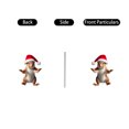 thumbnail image 4 of Festive Squirrel Figurine with Santa Hat Holiday Decoration for Home Office Desk Party Display Collectible Ornament Gift, 4 of 4