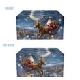 thumbnail image 4 of Psesaysky Tissue Box Cover Rectangle PU Leather, Santa Clause Sleigh Tissue Box Holder, Christmas Waterproof Decorative Cover for Bathroom Toilet Bedroom Living Room Table Desk Office, 4 of 7