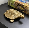 thumbnail image 2 of Hastcraft Metal Tortoise with Number Grid Decorative Figurine for Home, Office, Study Table and Workspace Symbolic Décor Item (Gold), 2 of 8