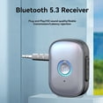 thumbnail image 5 of Adaptador Auxiliar Bluetooth 5.3 para Coche con Cancelación de Ruido, Conector de 3,5 Mm, Receptor Audio Estéreo Inalámbrico para Coche para Amplificador y Altavoz, 5 of 5